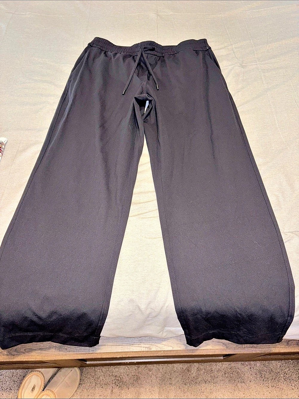Lululemon Black Wide-Leg Trousers Pants